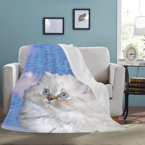 Cat and Water Ultra-Soft Micro Fleece Blanket 60"x80"