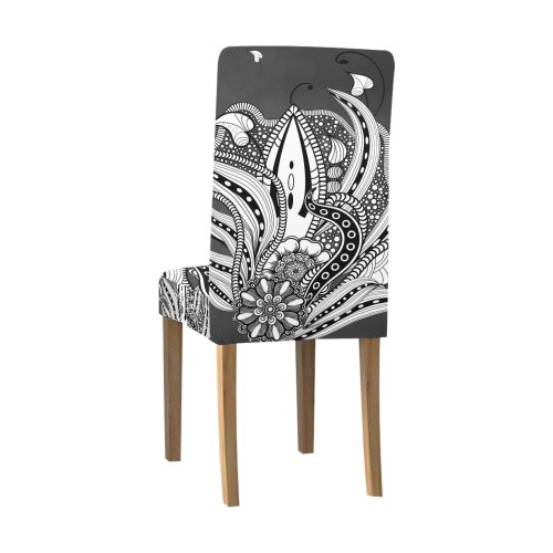 Wonderful floral design Removable Dining Chair Cover
