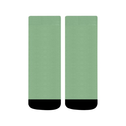 color dark sea green Quarter Socks