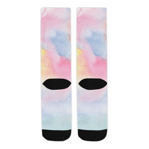 Colorful watercolor Trouser Socks