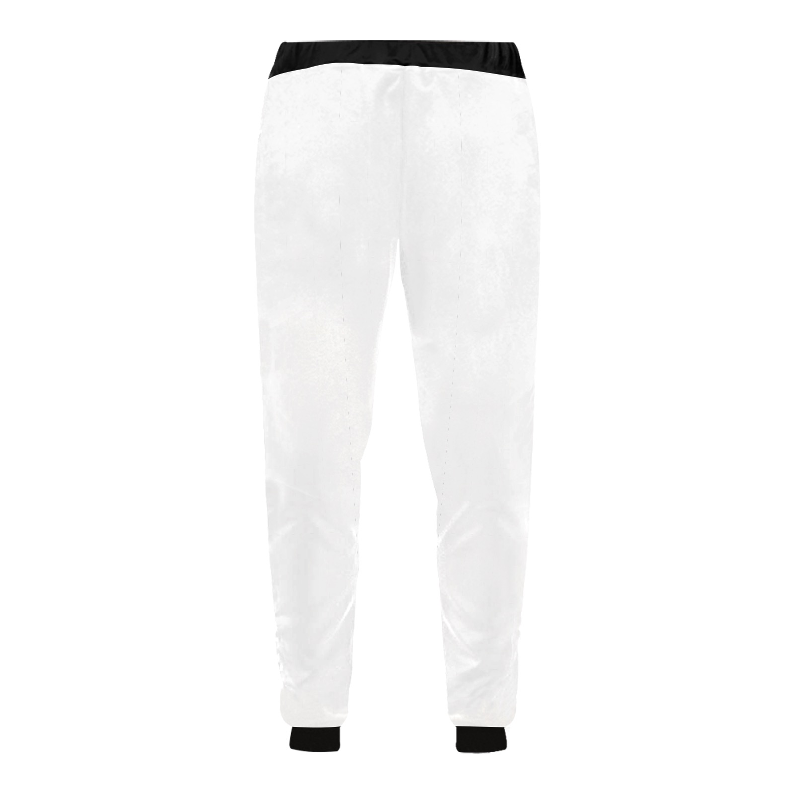 Your Name Here White/Black Men's All Over Print Sweatpants (Model L11)