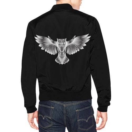 chaqueta de hombre owl All Over Print Bomber Jacket for Men (Model H19)