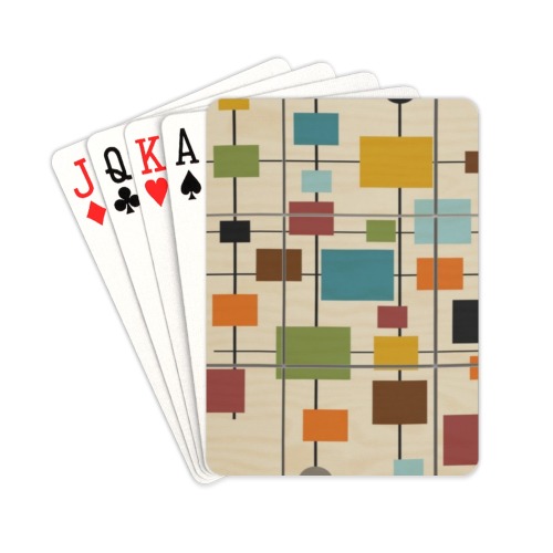 Mid Century Art 1 Playing Cards 2.5"x3.5"