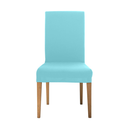 Coastal style solid turquoise Removable Dining Chair Cover