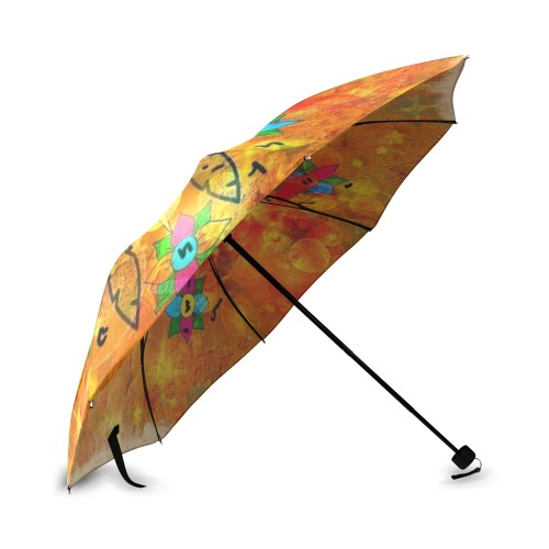 Hand Drops Dreamcatcher by Nico Bielow Foldable Umbrella (Model U01)