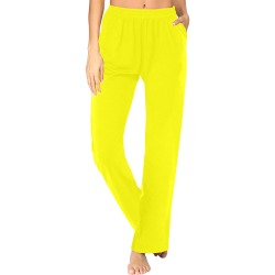 color yellow Women's Pajama Trousers
