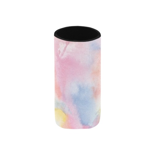 Colorful watercolor Neoprene Can Cooler 5" x 2.3" dia.