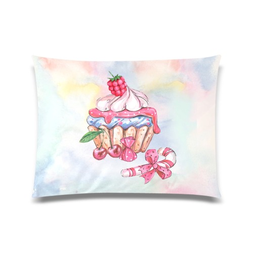 cupcake Custom Picture Pillow Case 20"x26" (one side)