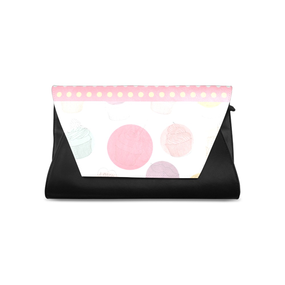 Colorful Cupcakes Clutch Bag (Model 1630)