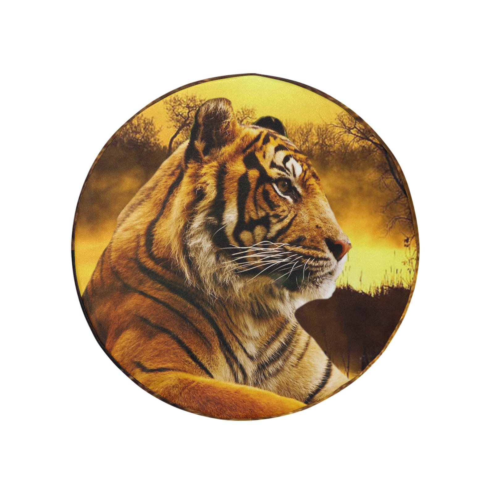 Tiger and Sunset 32 Inch Spare Tire Cover