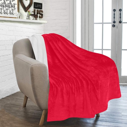 color Spanish red Ultra-Soft Micro Fleece Blanket 50"x60"