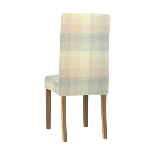 Candy Sweet Pastel Pattern Checkers Removable Dining Chair Cover