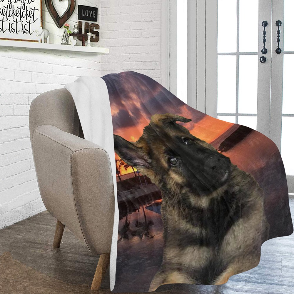 Dog German Shepherd Ultra-Soft Micro Fleece Blanket 60"x80"