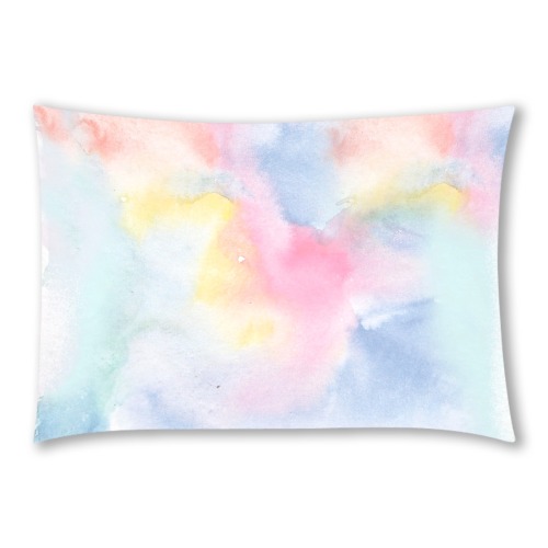 Colorful watercolor Custom Rectangle Pillow Case 20x30 (One Side)