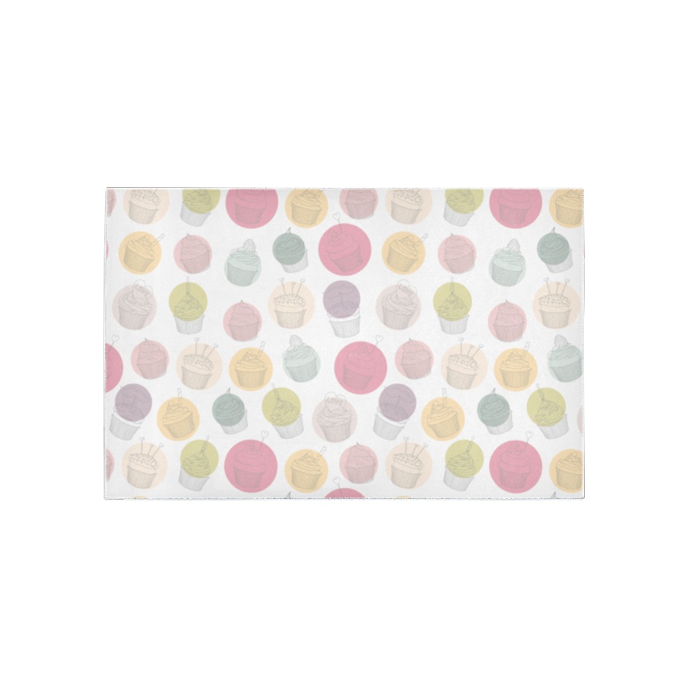 Colorful Cupcakes Area Rug 5'x3'3''
