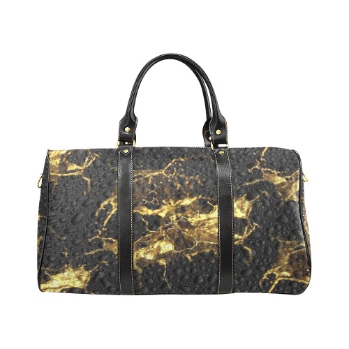 Golden Drops by Nico Bielow New Waterproof Travel Bag/Large (Model 1639)