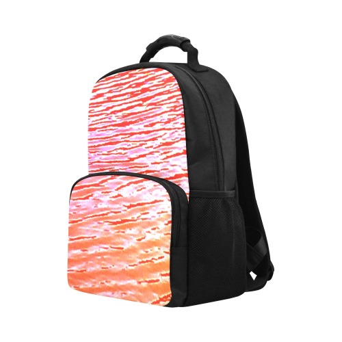 Orange and red water Unisex Laptop Backpack (Model 1663)