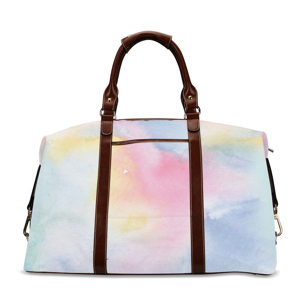 Colorful watercolor Classic Travel Bag (Model 1643) Remake