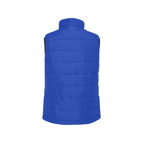 color Egyptian blue Men's Padded Vest Jacket (Model H44)