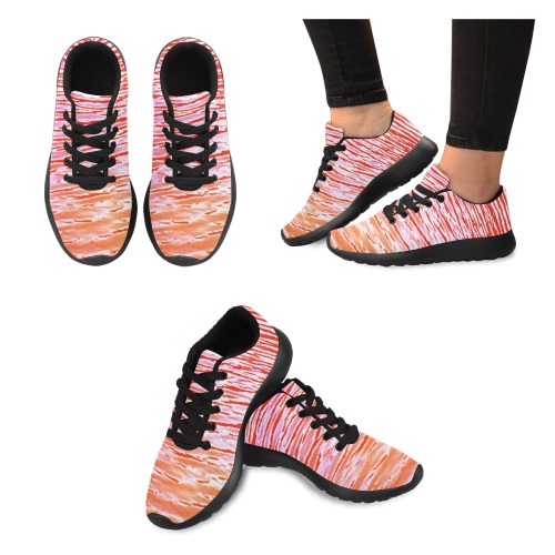Orange and red water Women’s Running Shoes (Model 020)