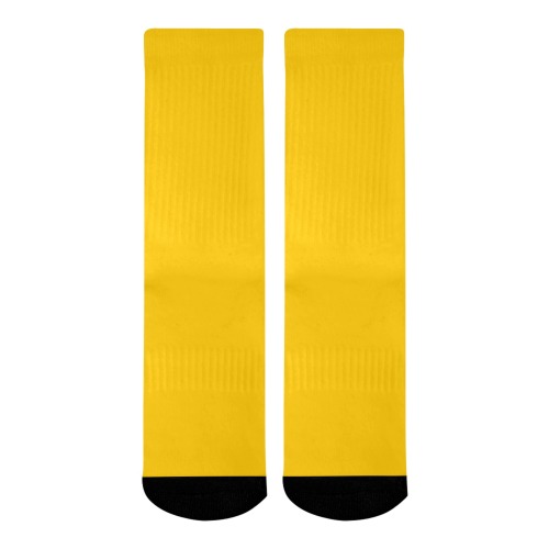 color mango Mid-Calf Socks (Black Sole)
