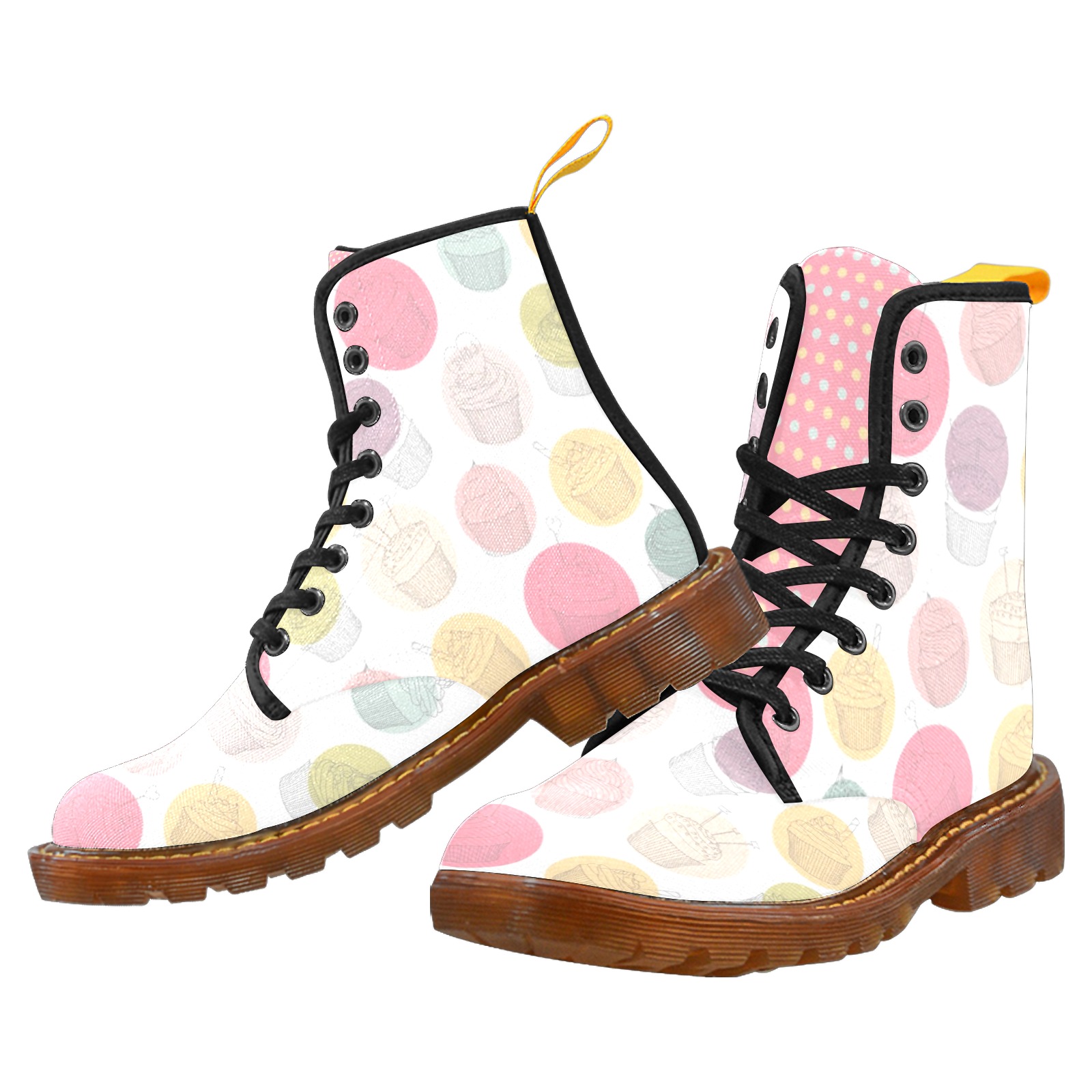 Colorful Cupcakes Martin Boots For Women Model 1203H