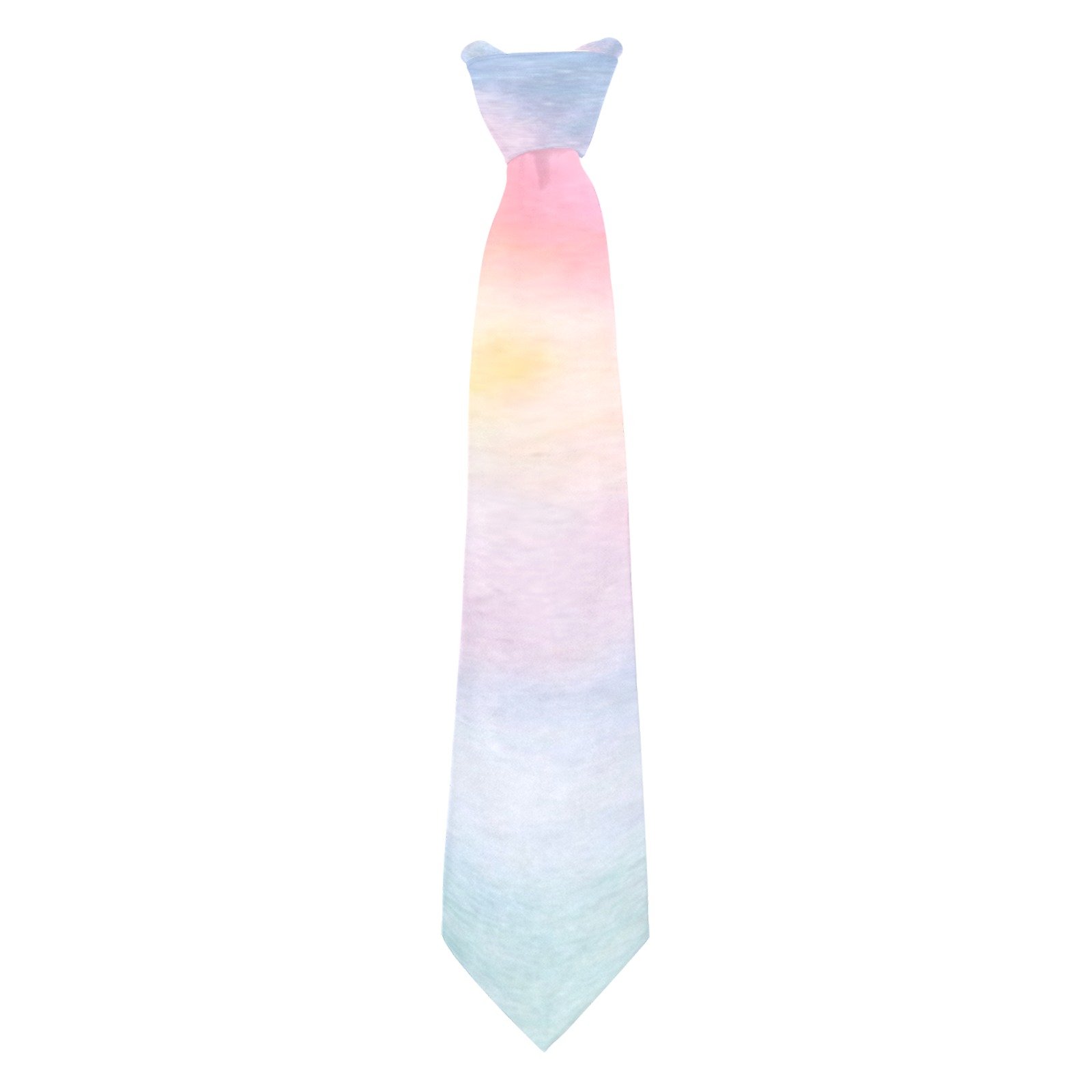Colorful watercolor Custom Peekaboo Tie with Hidden Picture