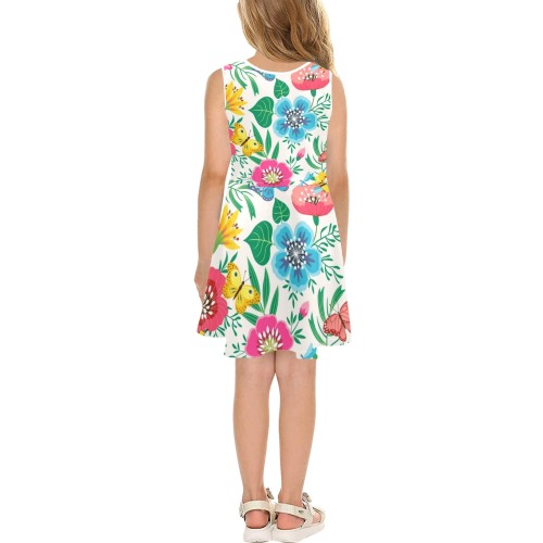 Tammy Girls' Sleeveless Sundress (Model D56)