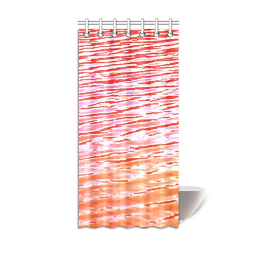 Orange and red water Shower Curtain 36"x72"