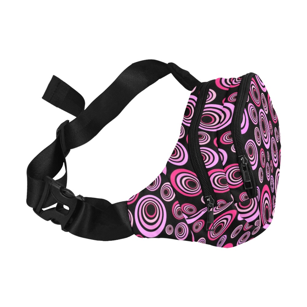 Retro Psychedelic Pretty Pink Pattern Fanny Pack/Small (Model 1677)