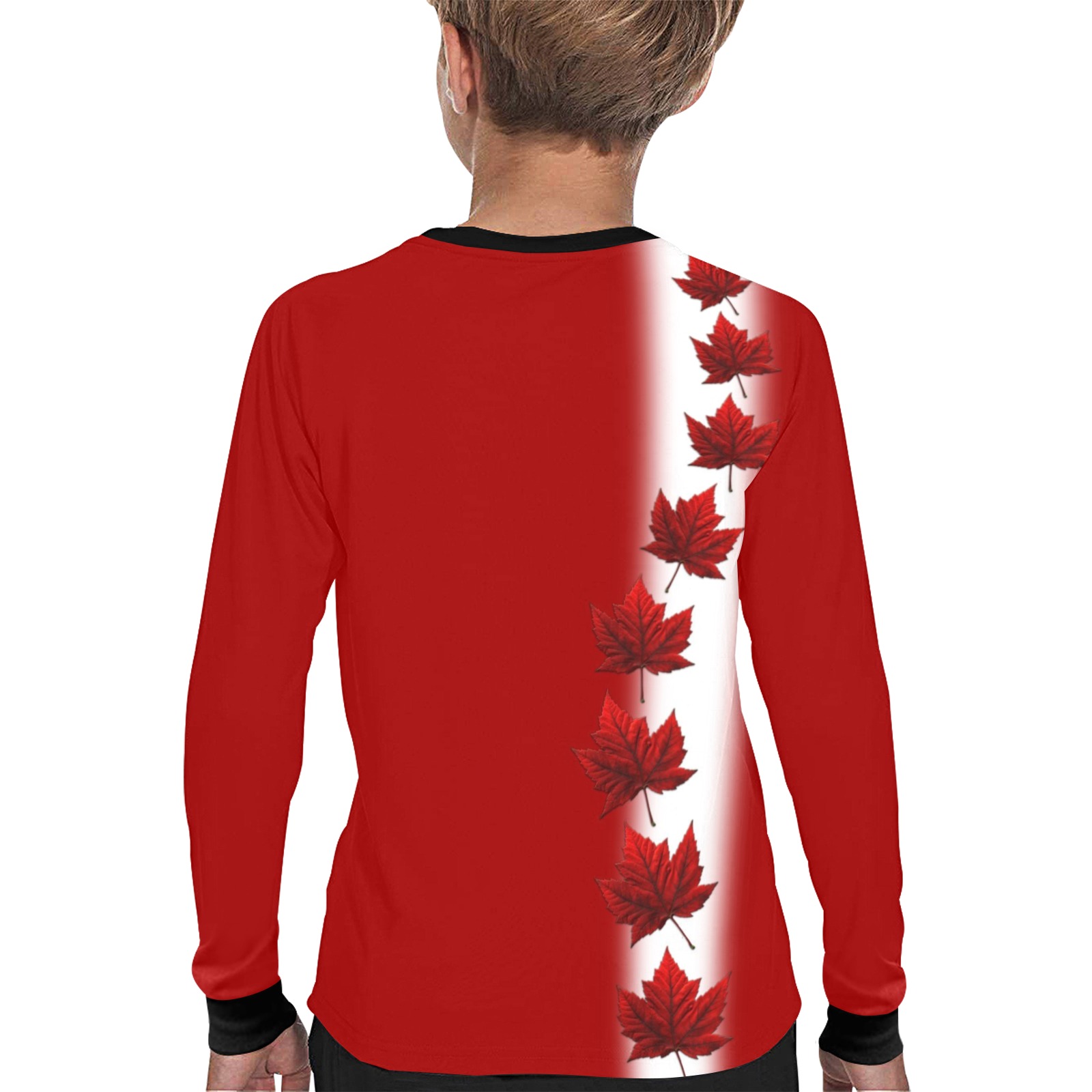 Canada Souvenir Kid's Long Sleeve Shirts Kids' All Over Print Long Sleeve T-shirt (Model T51)