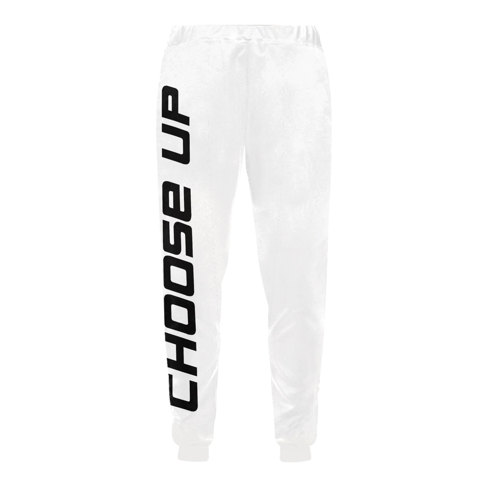 Choose Up All White/Black Men's All Over Print Sweatpants (Model L11)