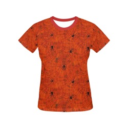 Halloween Spider by Artdream All Over Print T-Shirt for Women (USA Size) (Model T40)
