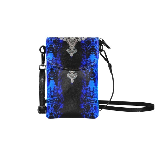 blue Small Cell Phone Purse (Model 1711)