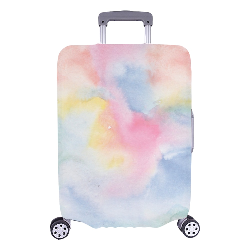 Colorful watercolor Luggage Cover/Large 26"-28"