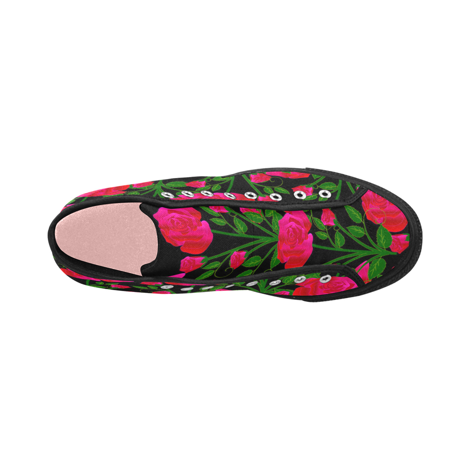roses at night Vancouver H Women's Canvas Shoes (1013-1)