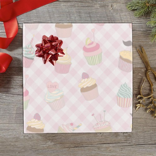 Cupcakes Gift Wrapping Paper 58"x 23" (2 Rolls)