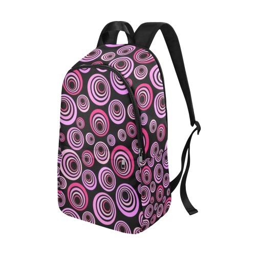 Retro Psychedelic Pretty Pink Pattern Fabric Backpack for Adult (Model 1659)