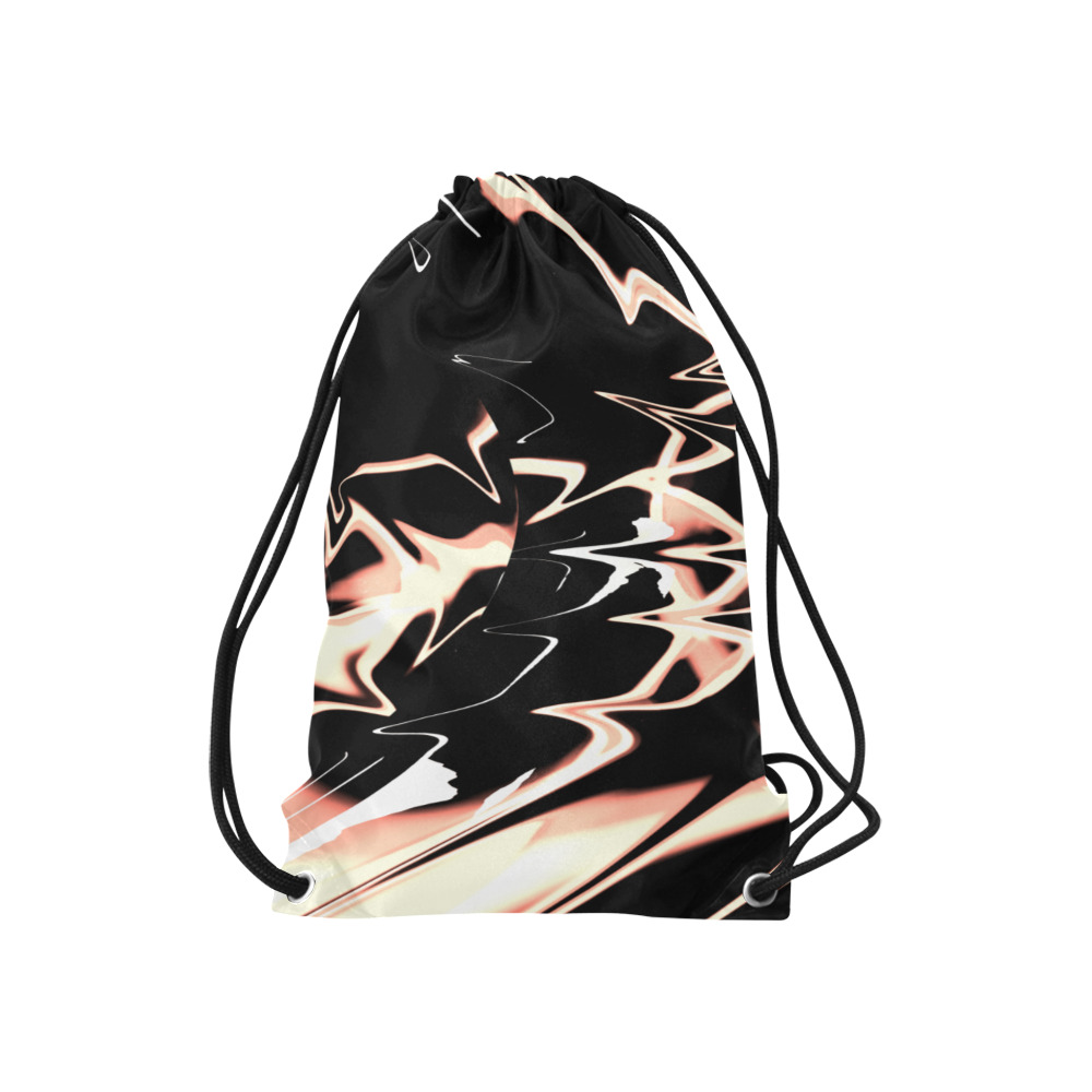 Abstrait Lumière Cuivre Small Drawstring Bag Model 1604 (Twin Sides) 11"(W) * 17.7"(H)