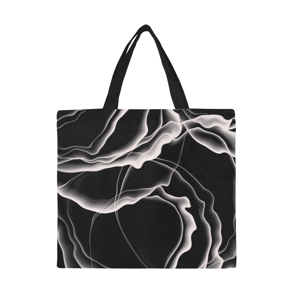 Monochrome Ink All Over Print Canvas Tote Bag/Large (Model 1699)