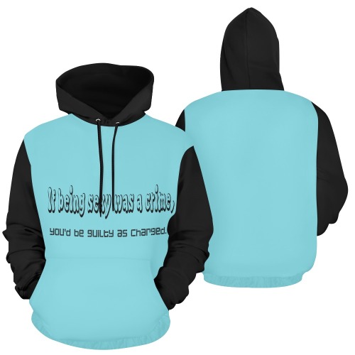 Pick-up Line All Over Print Hoodie for Men (USA Size) (Model H13)