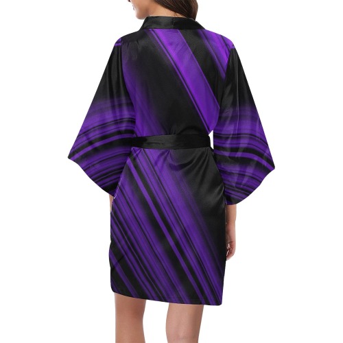 Deep Purple Kimono Robe