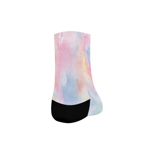 Colorful watercolor Quarter Socks