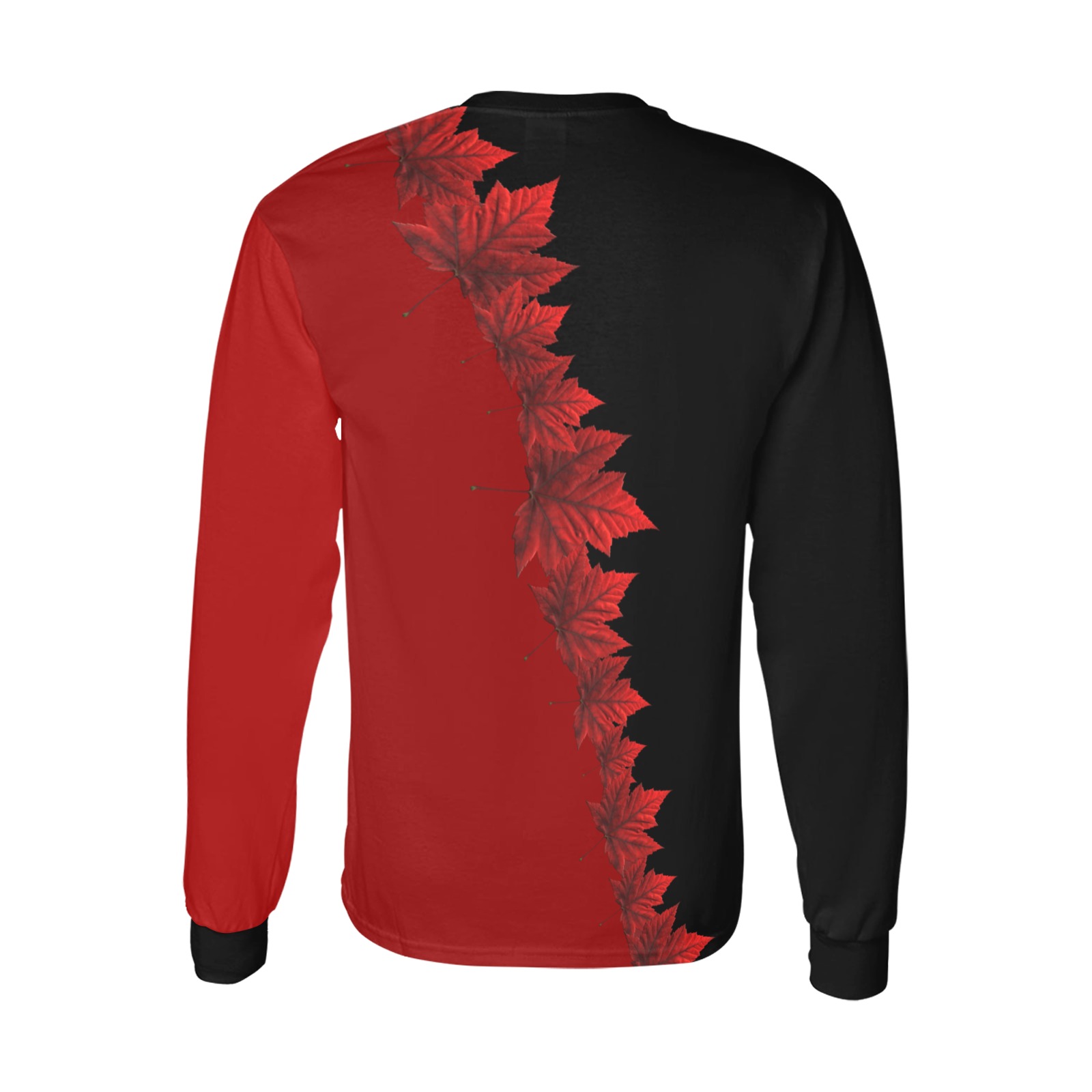 Kid's Canada Maple Leaf Shirts Long Sleeve Kids' All Over Print Long Sleeve T-shirt (Model T51)