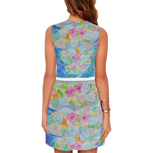 Pleiades Garden Eos Women's Sleeveless Dress (Model D01)