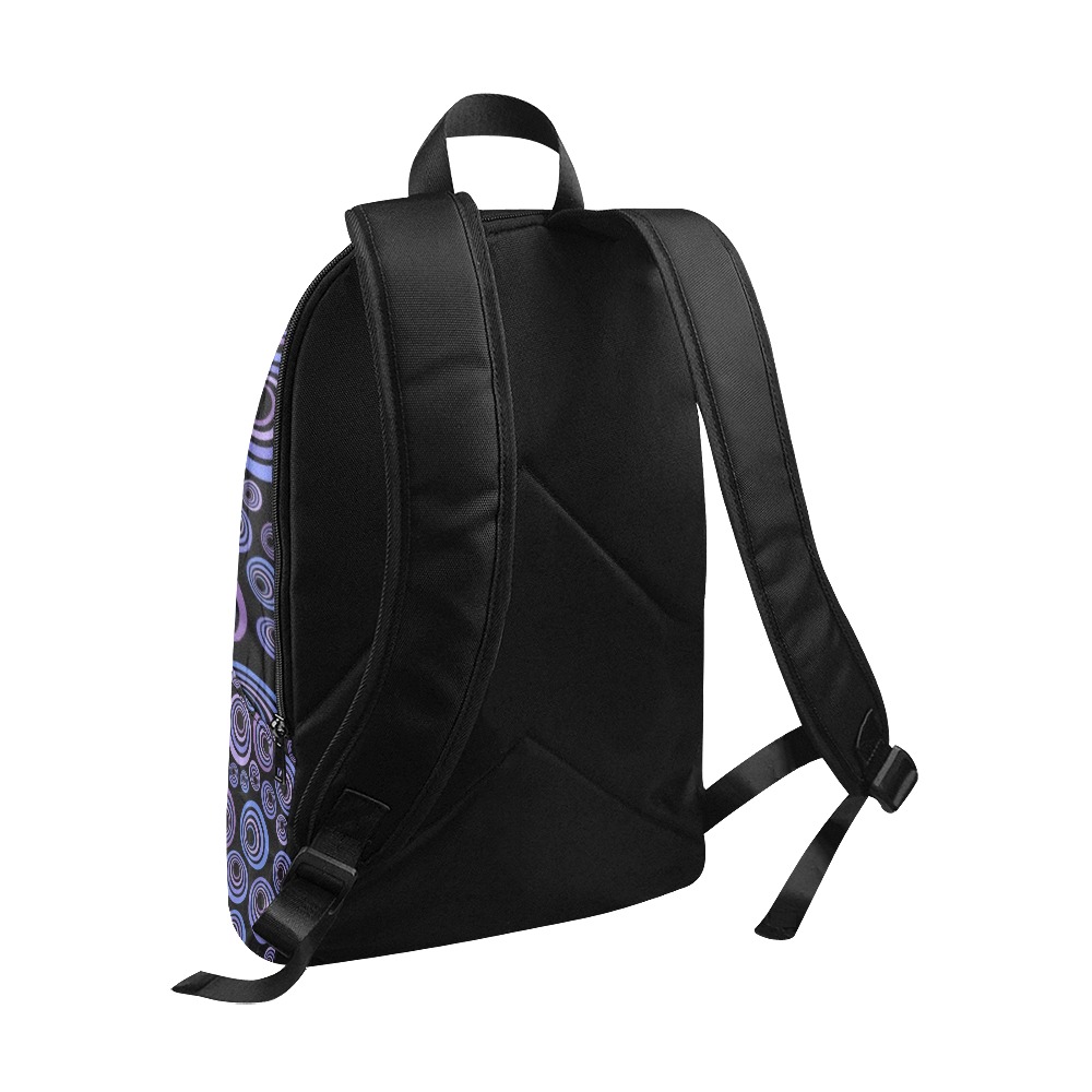 Retro Psychedelic Pretty Purple Pattern Fabric Backpack for Adult (Model 1659)