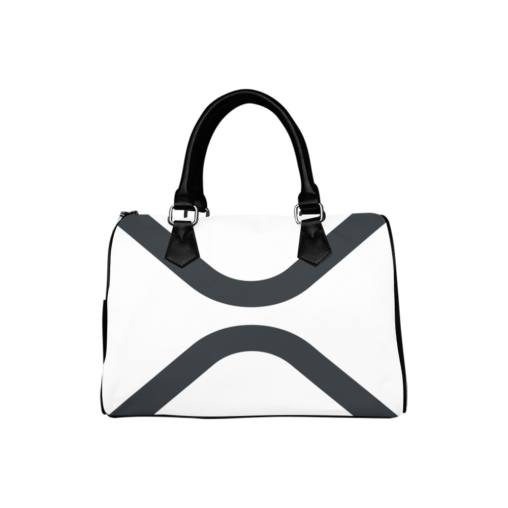 X WHITE HANDBAG Boston Handbag (Model 1621)