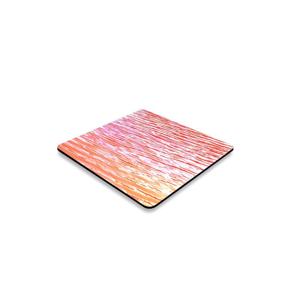 Orange and red water Square Coaster