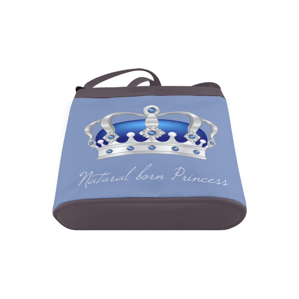 Natural born Princess - Blue crown illustration Crossbody Bags (Model 1613)