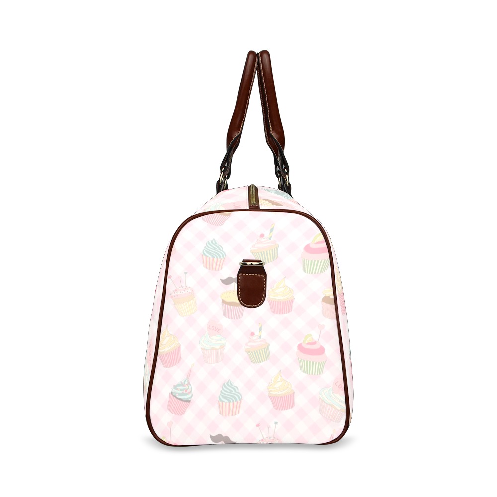 Cupcakes Waterproof Travel Bag/Small (Model 1639)